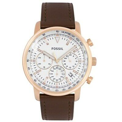 Fossil Goodwin Chronograph Brown Leather Watch - FS5415